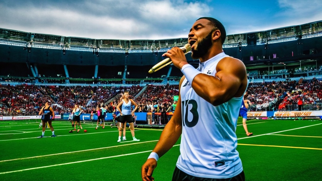 Photo music performance athletes